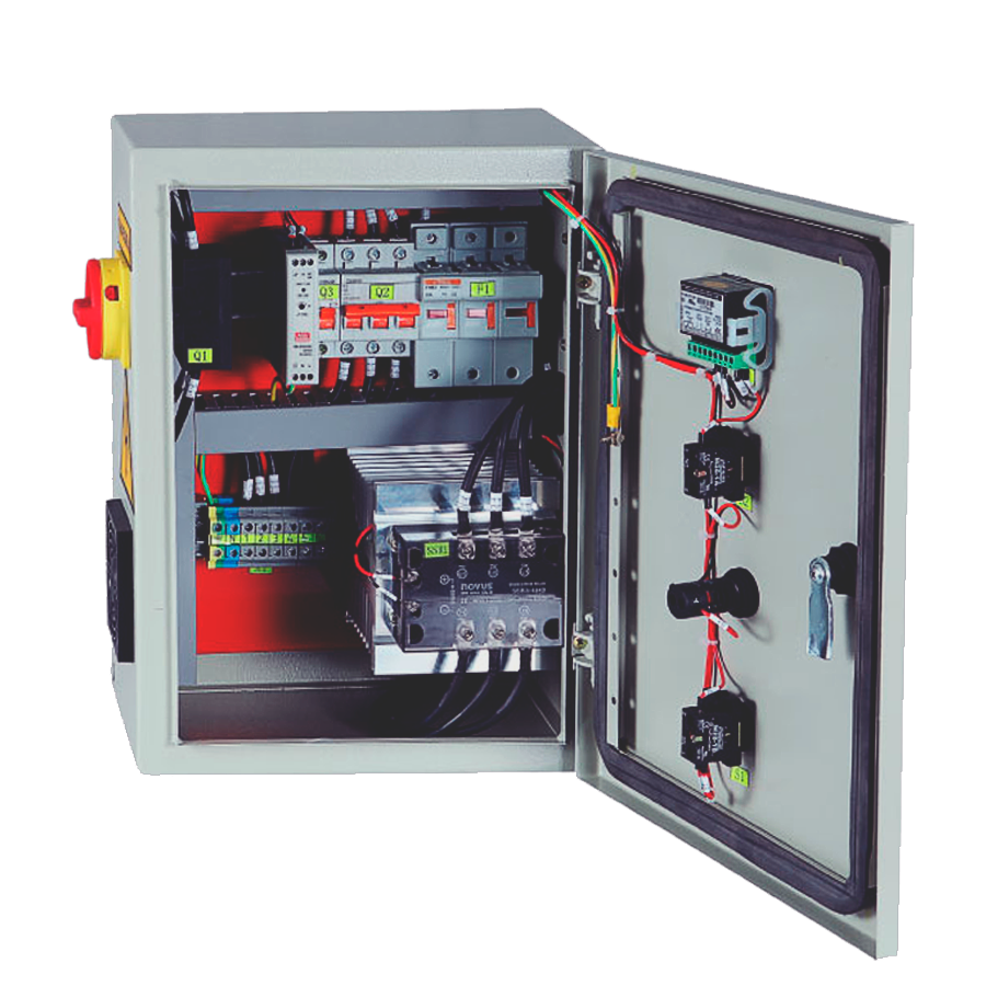 Painel de Controle de Temperatura Industrial